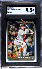 2024 Topps Jackson Holliday #697 SP Batting SGC 9.5